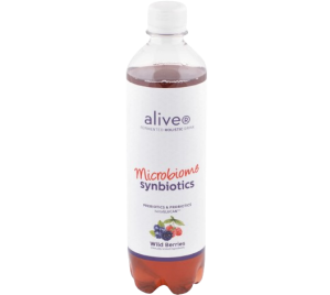 AliveR fermentovaný synbiotický nápoj (probiotický a prebiotický) na vodní bázi s lesním ovocem 500 ml