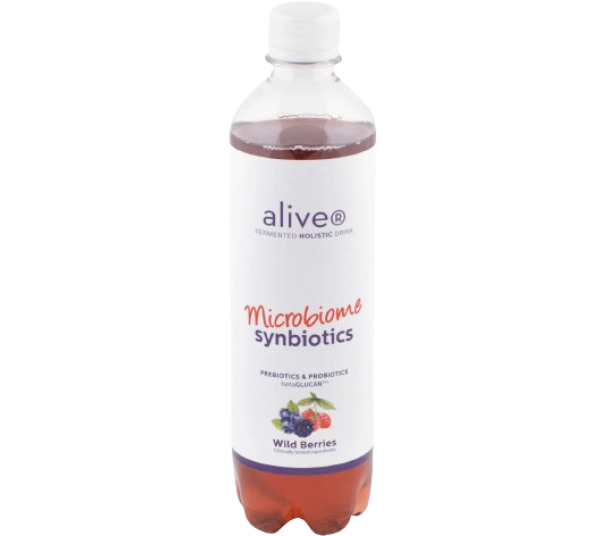 AliveR fermentovaný synbiotický nápoj (probiotický a prebiotický) na vodní bázi s lesním ovocem 500 ml